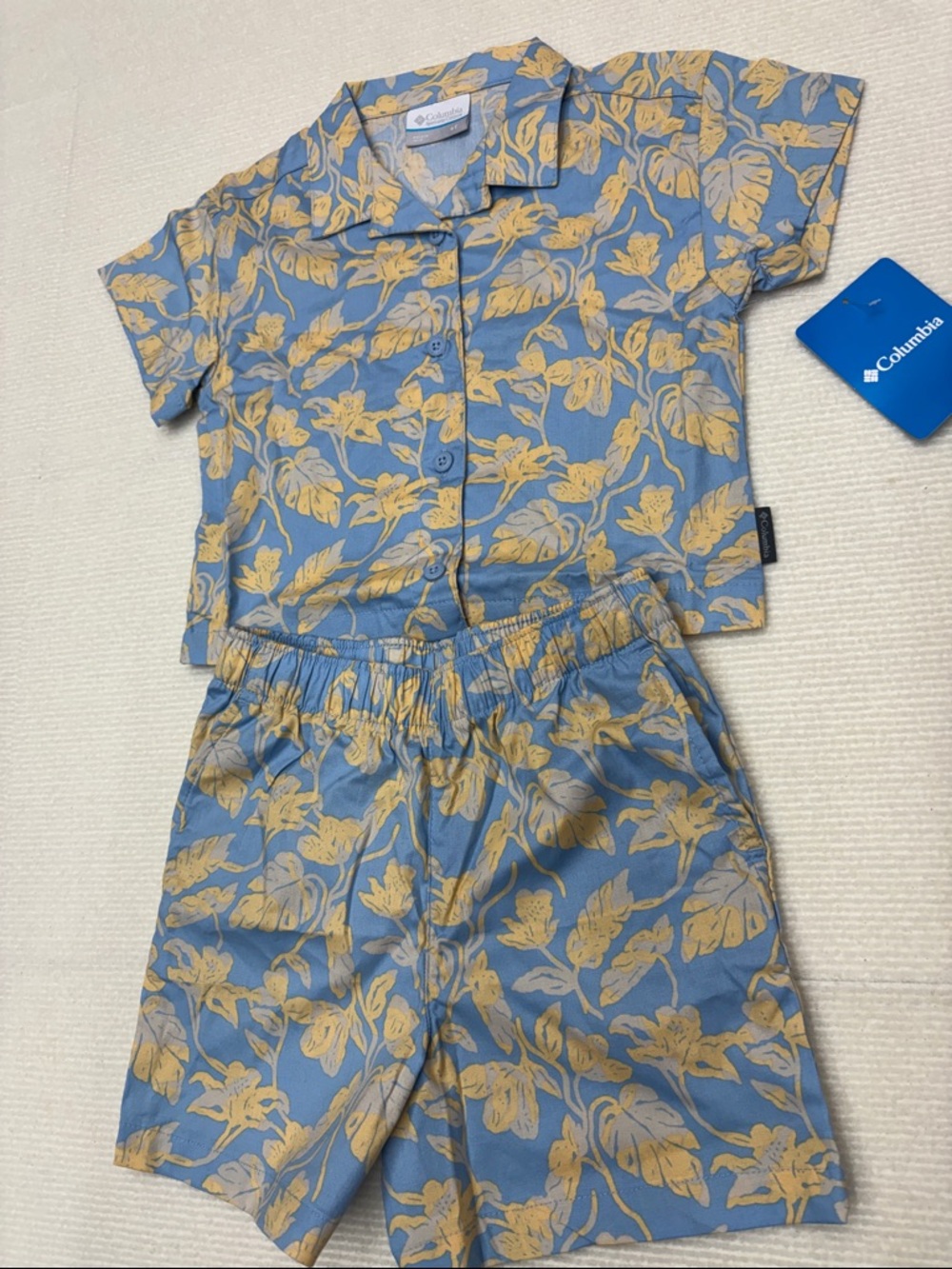 Columbia Kids Blue and Yellow Floral Matching Set - Picture 2 of 5